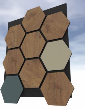 Hexagónové akustické panely